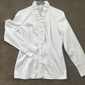 Banana Republic Ruffle Collar Blouse